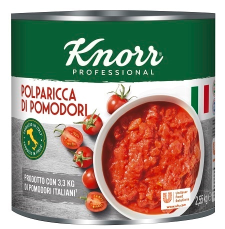 Knorr Polparicca di Pomodoro Pomidory bez skórki pokrojone w kostkę 2,55 kg